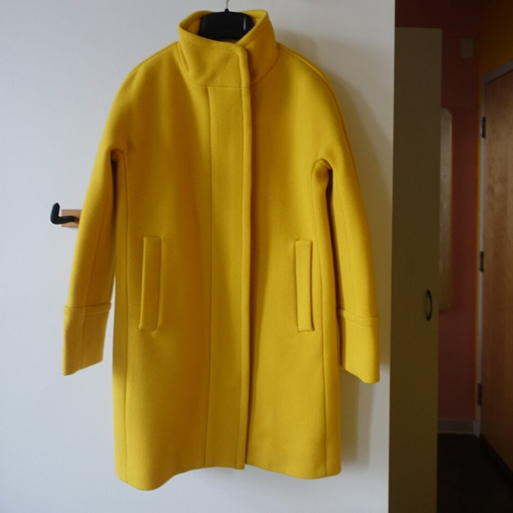 J. Crew Cocoon Coat in Italian Stadium Cloth 0P Petite 0 P0